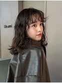 おしゃれパーマレイヤーパーマコテ巻き風パーマパーマヘア