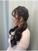 編み込みツインテール
