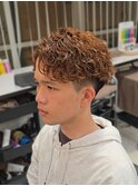波巻きプードル/アップバング/マッシュパーマ