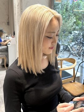 ゼスト 三鷹店(ZEST) ウェーブミディアムワイドバング韓国レイヤーカット/三鷹れ