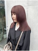 アプリコットオレンジ/くびれヘア/ウェーブショート［新潟］