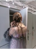 参列ヘアセット