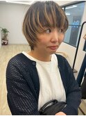 マッシュショート/デザインカラー/ハイトーンカラー/西千葉