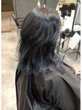 プログレス フレスポ富沢店(PROGRESS) 『Blue highlight』デザインカラー×ハイライト