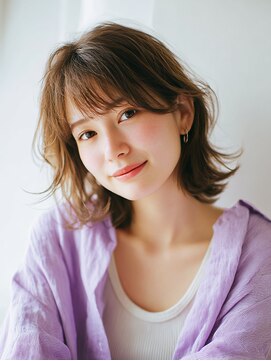 ニスル センター南店(NISURU） 黒髪/クラゲヘアー/オリーブグレー/小顔/ココアベージュ