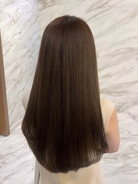 ロンド フィーユ(Lond fille) オリーブグレー/レイヤーカット/黒髪/マロンベージュ/銀座 ■