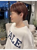アンブレラカラー ピンク マッシュショート【20代/30代/40代】