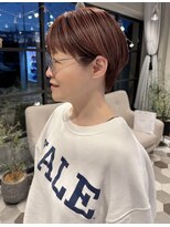 リベラル(liberal)&nbsp;アンブレラカラー ピンク マッシュショート【20代/30代/40代】