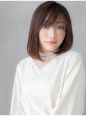 ココアベージュエンドカラーワンカールボブディX浦和20代30代