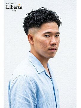 リベルテ グリット(Liberte Grit) 心斎橋メンズ◎色気フェードスパイラルパーマオールバック大人