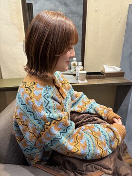 ヘアーエバリーズ(hair Everies) 明るめ☆横からも可愛い切りっぱなしボブスタイル♪