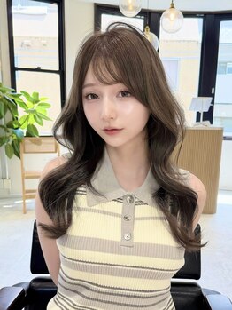 ルル(loulou)の写真/【薬院/天神南】小顔効果◎《前髪/顔周りレイヤーカットでどこから見ても可愛いをご提供＊1ミリにこだわり