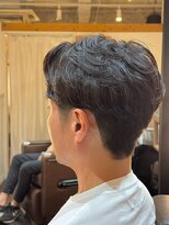 ジェントル(GENTLE)&nbsp;メンズカット！ニュアンスパーマで魅せる爽やかフェード