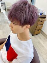 ヘアー アトリエ アンジー(Hair Atelier Angee)&nbsp;マッシュショートのラベンダーアッシュ