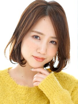 ナオシ エリアツー 北大和店(nao c area2) 【奈良/北生駒nao*c】ベージュブラウンのシースルーボブ