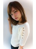 鎖骨くらいのナチュラルミディアム / ロミー本厚木