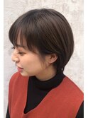立体感丸みショート