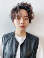 アイティーバイアルバム 八王子店(IT by ALBUM)&nbsp;パーマハンサムショート_マロンベージュAラインボブ_38151