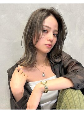 トルネード(TORNADO) オリーブグレージュハイライトバレイヤージュロブ　n9.20