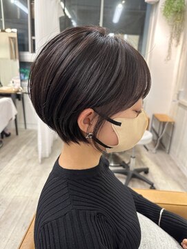 ハノン バイ リンクス 大宮(Hanon by LINKTH) 【Hanon 大宮】丸みショート/モード/ダークアッシュ/イメチェン