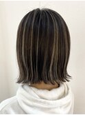 白髪ぼかしハイライトカラー