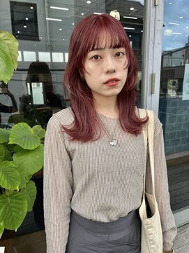 マザー(MOTHER) ボルドー×顔周りカット