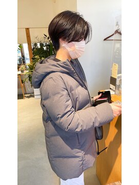 ヌークバイラヴェスト 四日市(neuk by lovest) 【骨格矯正カット】黒髪ハンサムショート