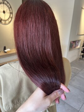 ヘアースタジオ エフ(Hair studio f) 茨木/暖色/チェリーピンク/ブリーチなし