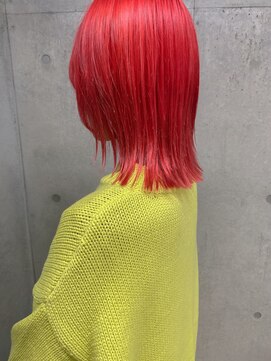 エウペ 渋谷(WEUPE) 斜めバング/グレージュカラー/デザインカラー/シルキーベージュ