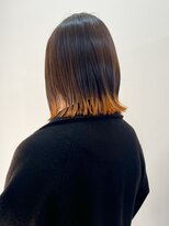 サクラ オモテサンドウ(SAKURA)&nbsp;裾カラー/オレンジカラー/ケアブリーチ