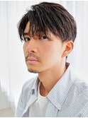 【吉田智哉】メンズパーマ、メンズセンターパート、7:3パート