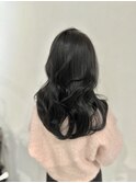 艶カラーオリーブグレー レイヤーカット