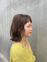 ブランチヘアー(branch hair)&nbsp;外ハネボブ×グレージュ