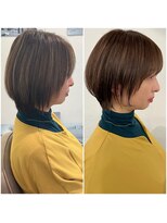 メロウ(me'lou) 《me’lou》くびれショート×ハイライト20代30代40代50代