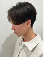 ヒュイル バイ ニアウ(Hwyl by Niau) メンズマッシュセンターパートスパイラルパーマニュアンスパーマ