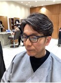 メンズツーセクションパーマスタイル