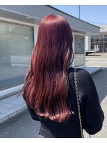 レノ 直江店(RENO)&nbsp;ブリーチなしダブルカラー/ボルドーカラー
