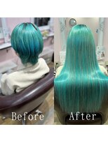 あるじゃんすー 新宿店&nbsp;ターコイズ#シールエクステ#美髪#韓国#イメチェン#艶髪#新宿