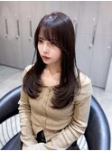 ミニウルフレイヤーカット顔周りカット前髪カット韓国ボブ