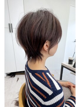 ビューナゴヤ 名駅(VIEW NAGOYA) 丸顔/ミニウルフ/チェリーブラウン/ショートボブ