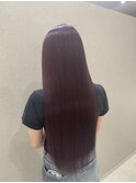 【Lowe'】ピンクボルドー×髪質改善トリートメント