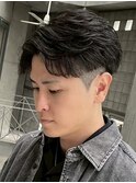 盛岡駅ニュアンスパーマ毛流れセンターパートフェザーパーマ30代
