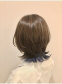 【reel hair design】ウルフカット+インナーカラー