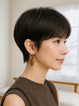 アグリー コーリング (AGREE ～calｌing～)の写真/大人のショートヘアは《AGREE》にお任せ☆骨格に合わせてどこから見ても綺麗なバランスに◎
