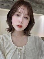 アイヴィー(IVY)&nbsp;ベージュ イヤリングカラー くびれボブ 【肥田亜沙美】