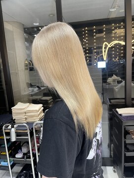 髪屋 紬 ミルクティーベージュ×ケアブリーチ