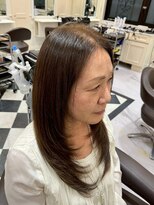 サロンドウィズ 本店 本八幡(Salon de With)&nbsp;顔まわりを包みこむ大人の立体感　ロングレイヤー