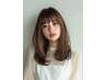《思わず触りたくなる》小顔カット+髪質改善ストレート【いわき】