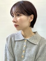 ミィ 浦和(mee)&nbsp;透明感カラー ボブ 前髪 ショート カラー ブリーチ&カラー
