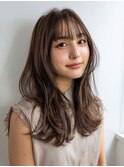 豊崎/ミルクティーブロンド/ダークブルー/デジタルパーマ